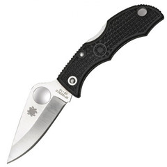 Фото Нож складной Ladybug 3 - Spyderco LBKP3, сталь VG-10 Satin Plain, рукоять термопластик FRN, чёрный