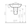 VitrA S20 5281B003-7201 Полупьедестал для раковины
