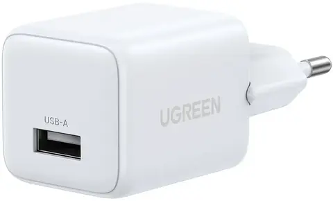 Сетевое зарядное устройство UGREEN X518 (75623) 18W USB GaN Fast Charger,  белый