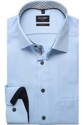 OLYMP LUXOR MODERN FIT Сорочка в мелкий узор с технологией Non-Iron. Эко-линейка Green Choice