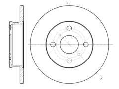 Диск тормозной G-brake  GR-01674