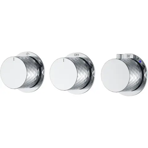 Boheme 124-T-3-CR.1 Смеситель встроенный с термостатом STICK DIAMOND CHROME 3-проходной