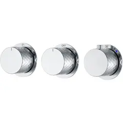 Boheme 124-T-3-CR.1 Смеситель встроенный с термостатом STICK DIAMOND CHROME 3-проходной фото
