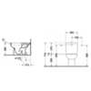 Duravit D-Code 927100004 Бачок с механизмом двойного смыва, хром, 6/3 л для подключения снизу слева, 385x170мм, цвет: Белый