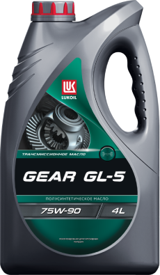 Трансмиссионное масло для МКПП Лукойл GEAR 75W90 GL-5 4л