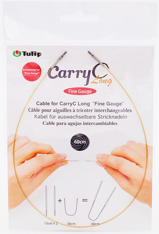 Тросик для съемных спиц CarryC Long "Fine Gauge", длина 60см, Tulip, CTMM-60