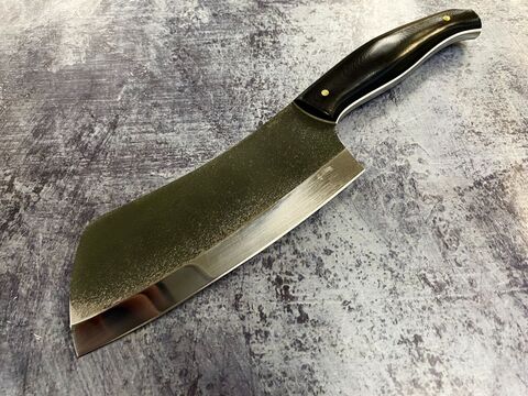 Кухонная тяпка, сталь N690, рукоять G10