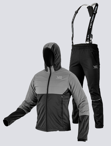 Лыжный костюм 905 Victory Code Ultra Warm Plus 1.0-2.0 Black-Grey Active мужской