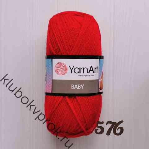 YARNART BABY 576, Красный