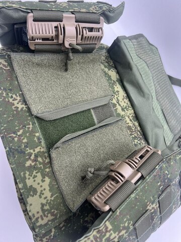 Бронежилет «ЗАЩИТНИК» с кевларовым баллистическим пакетом C2, капами и бронеплитами Бр5, производство