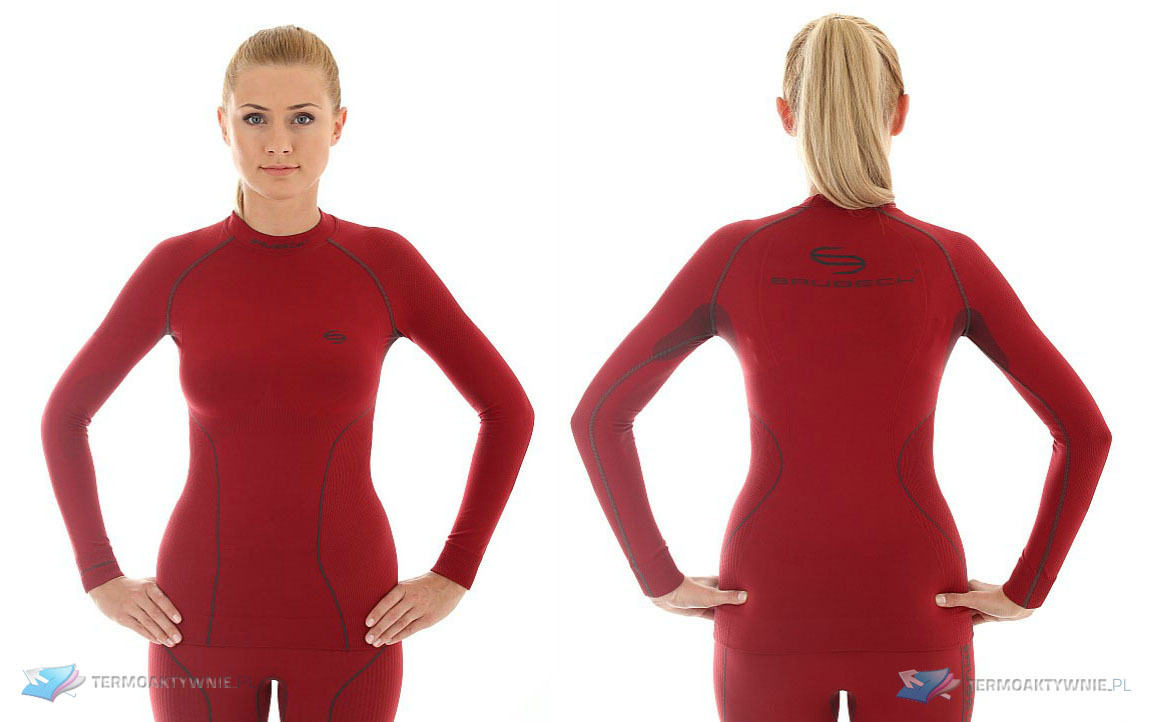 Комплект термобелья женский Brubeck Thermo красный - 2