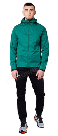 Премиальный ветрозащитный костюм Nordski SkyRaid Warm Alpine Green-Black мужской