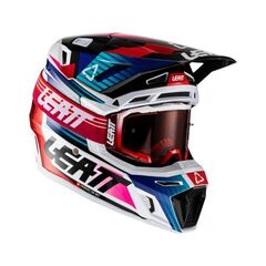 Кроссовый шлем Leatt 8.5 V22 + очки Velocity 5.5 Royal XL (61–62см)
