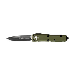Фото Автоматический нож Microtech UTX-85 S/E, сталь M390, рукоять алюминий, зеленый/черный