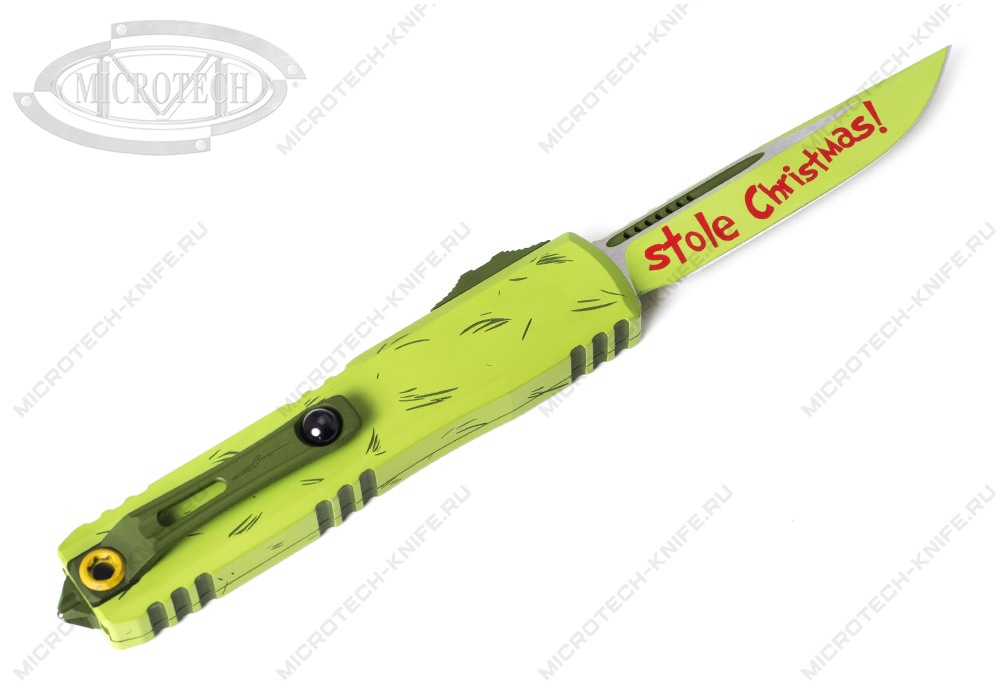 Нож Microtech Ultratech 11214-1GNS Gen IV Grinch Christmas