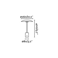 HOSHI Гранатовая настольная лампа LED 12W 2700K