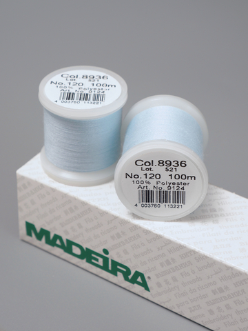Нитки швейные Madeira aerofil №120 Col. 8936 нежно-голубые (100 м)