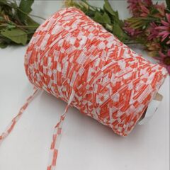 Nastrini Estivi Coffee фактурная лента 200м/100гр - Красно-белый
