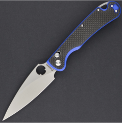 Фото Складной нож Daggerr Sting x-lock CF BB, сталь VG-10, рукоять карбон + G10 сине-черная