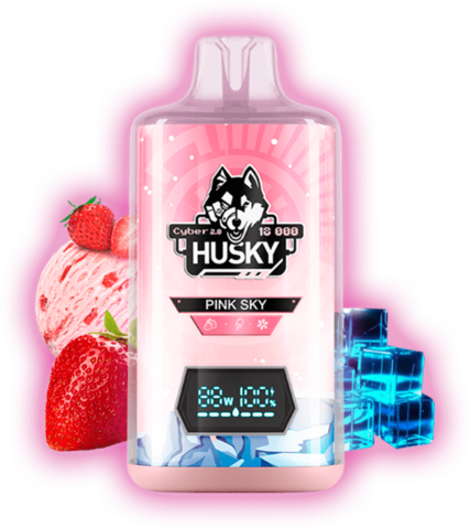 HUSKY CYBER 2.0 18000 Pink Sky - Клубника Мороженое лед