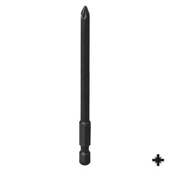 KING TONY (719001Z) Вставка (бита) торцевая 1/4", L = 90 мм, Pozidriv, PZ1, для шуруповерта