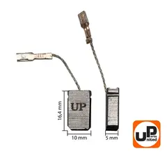 Щетка графитовая UNITED PARTS для BOSCH GWS8-125/10-125/14-125 (аналог 1607014176) 5х10х16,4мм АВТОСТОП (90-0425)