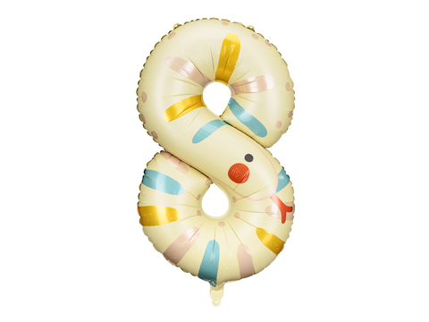 Цифра гелиевая 8 Змея Party Deco