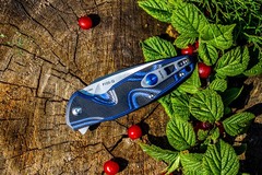 Нож Ruike Fang P105 черно-синий