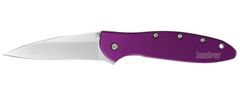 Фото Полуавтоматический складной нож Kershaw Leek, сталь 14C28N, рукоять алюминий, фиолетовый