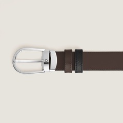 Двусторонний ремень Horseshoe 30 мм из зернистой кожи