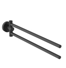 Ideal Standard Iom A9131XG Двойной полотенцедержатель, с крепежом. Поворотный на 180°, диаметр трубы 12 мм Silk Black (Черный матовый) фото