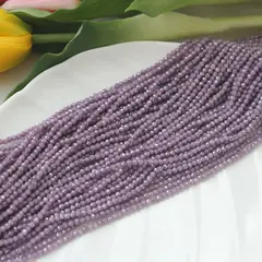 Цирконий кубический (фианит) граненый, цвет ежевика, 3 мм нить, К232