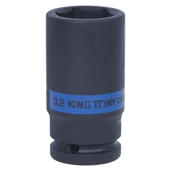 KING TONY (643532M) Головка торцевая ударная глубокая шестигранная 3/4", 32 мм