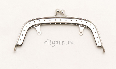 Фермуар Prym Emilia, цвет светлого металла, с шариками, размер 13*8 см, код 615158