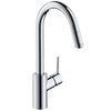 Hansgrohe 73864800 Смеситель для кухни с выдвижным изливом и лейкой