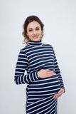 Платье для беременных и кормящих 09181 синий