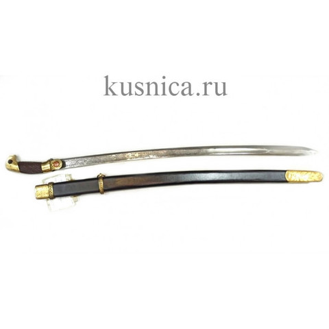 Шашка казачья образца 1881г. клинок дамасская сталь арт.Р1Д-2