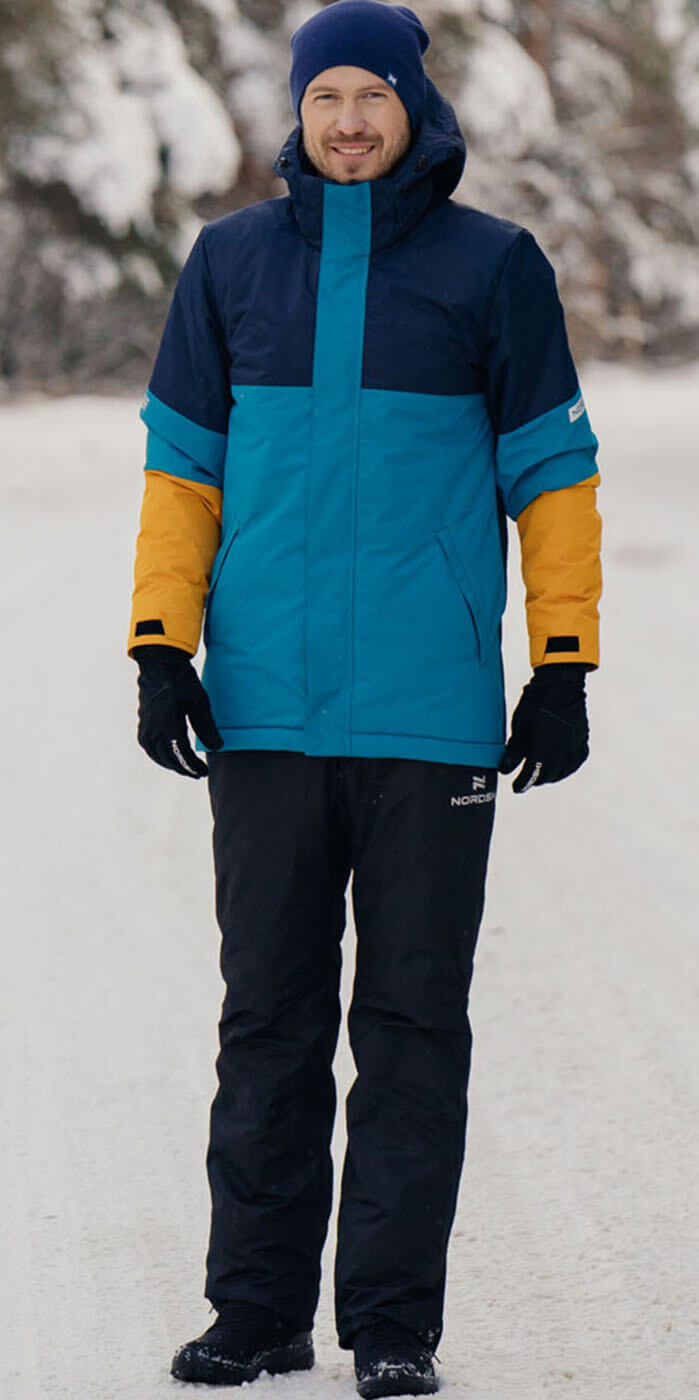 Зимний прогулочный костюм мужской Nordski Casual navy-blue