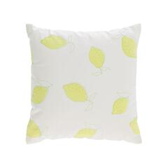 Чехол для подушки Etel 100% белый с желтыми лимонами 45 x 45 cm