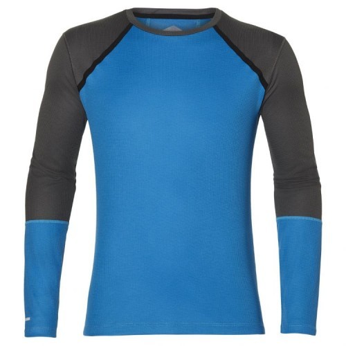 Рубашка для бега мужская Asics Ls Top синяя-серая