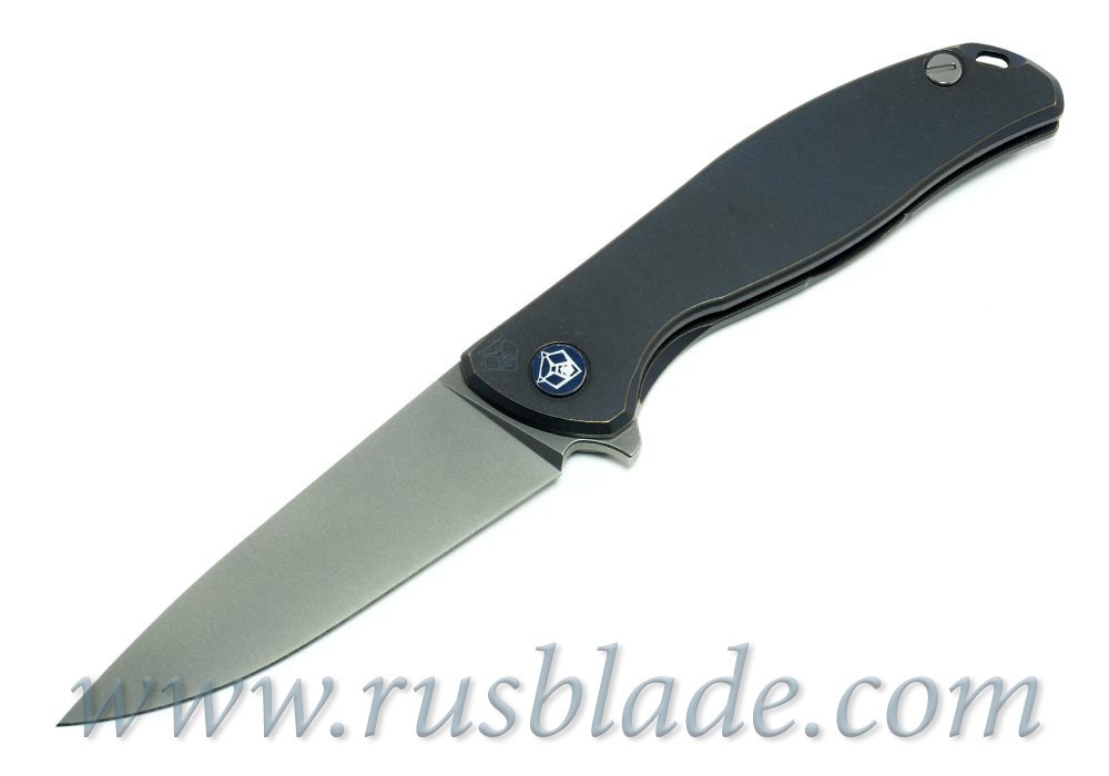 Shirogorov Flipper 95 М390 Blue Anod - фотография 
