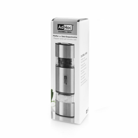 Мельница двусторонняя для перца и соли, ADHOC DUOMILL MINI, размер 3,2х11 см арт. MP12