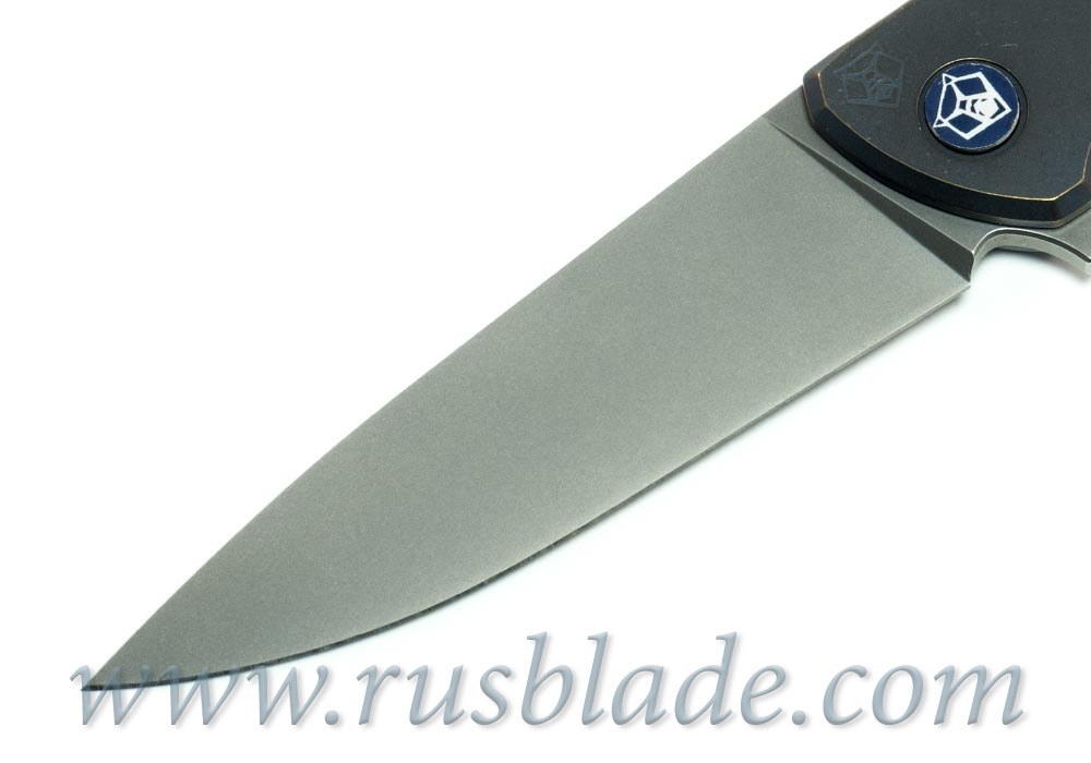 Shirogorov Flipper 95 М390 Blue Anod - фотография 