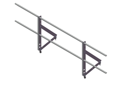 Ограждение кровельное Optima 0,65х2м RAL 3005/RAL 6005/RAL 8017