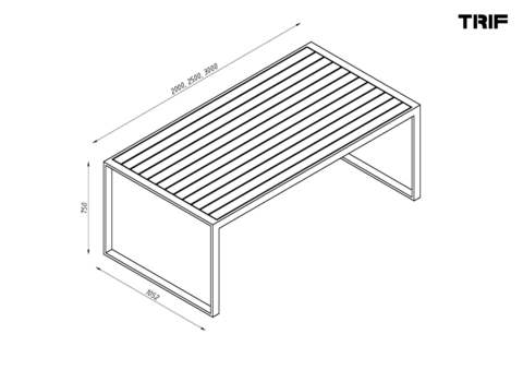 Стол обеденный OUTDOOR