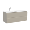 Sancos SNR120LCE Тумба подвесная SANCOS Snob R левая 1195х445х500, c двумя ящиками оснащенными доводчиками, Beige Soft, арт.SNR120LCE