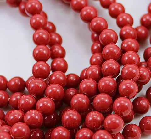 5810 Хрустальный жемчуг Сваровски Crystal Red Coral круглый 4 мм, 10 штук