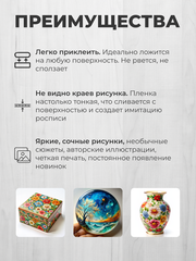 168 Пленочный трансфер декупажная карта, PROstoART