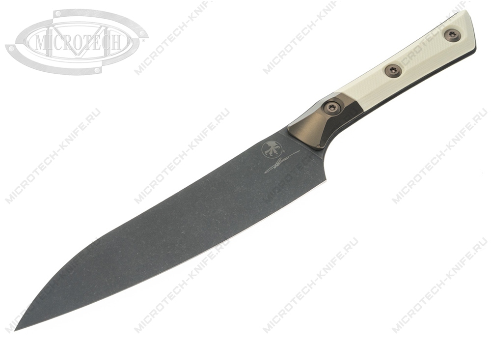 Нож Microtech Kitchen Utility Ivory 3400B-1DLCIVS Bolster