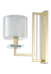 Настенный светильник Crystal Lux NICOLAS AP1 GOLD/WHITE